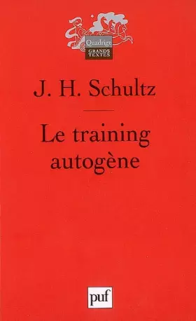Couverture du produit · Le training autogène
