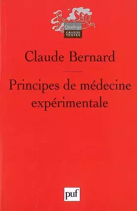 Couverture du produit · Principes de médecine expérimentale