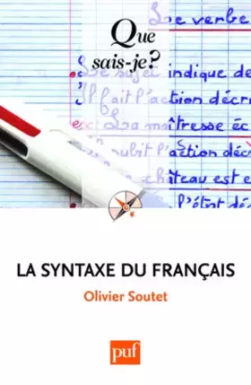 Couverture du produit · La syntaxe du français