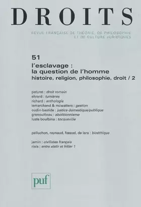 Couverture du produit · Droits 2010 - n° 51