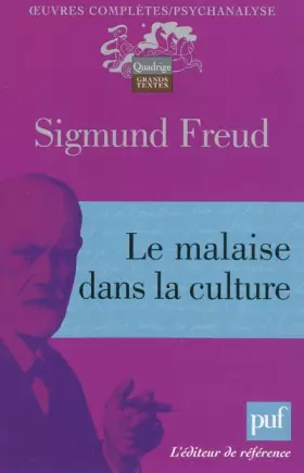 Couverture du produit · Le malaise dans la culture