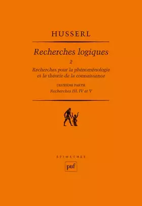 Couverture du produit · Recherches logiques. Tome 2, volume 2
