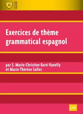 Couverture du produit · Exercices de thème grammatical espagnol