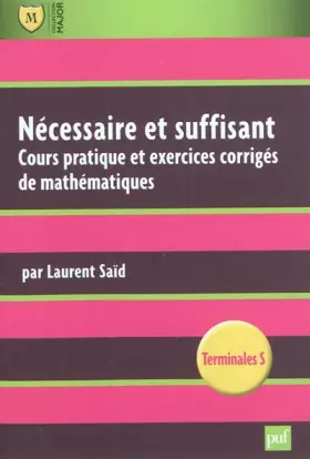 Couverture du produit · Nécessaire et suffisant