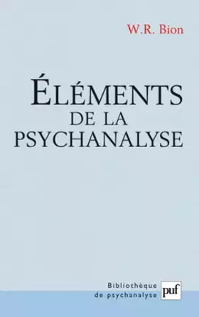 Couverture du produit · Éléments de la psychanalyse