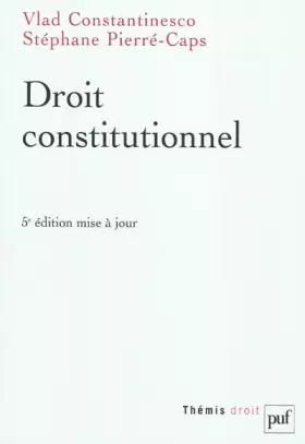Couverture du produit · Droit constitutionnel
