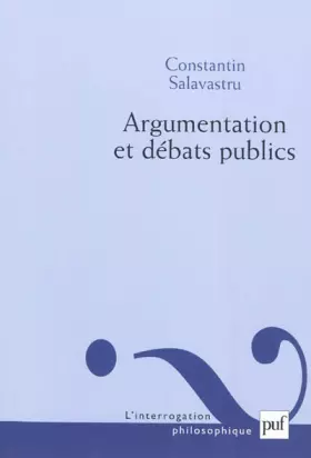 Couverture du produit · Argumentation et débats publics