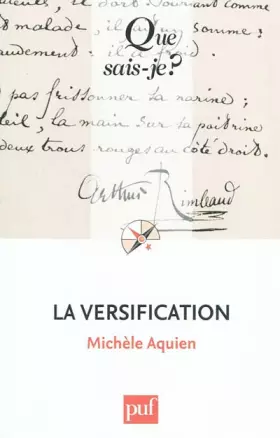 Couverture du produit · La versification