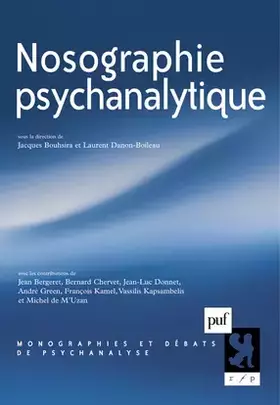 Couverture du produit · Nosographie psychanalytique