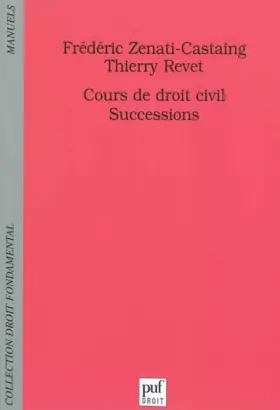 Couverture du produit · Successions - Cours de droit civil