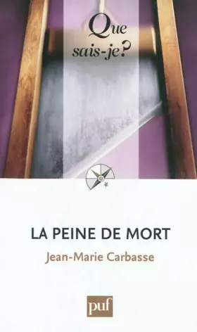 Couverture du produit · La peine de mort