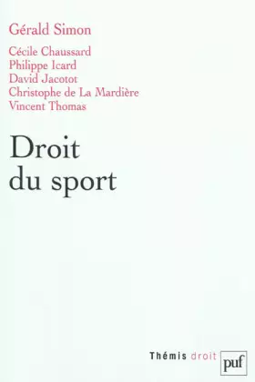 Couverture du produit · Droit du sport