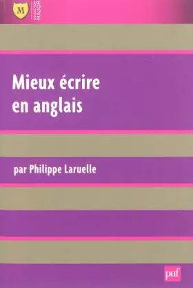 Couverture du produit · Mieux écrire en anglais