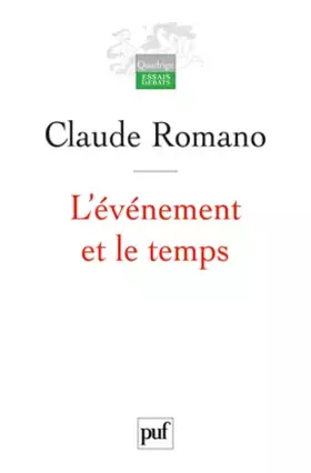 Couverture du produit · L'événement et le temps