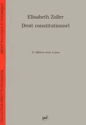 Couverture du produit · Droit constitutionnel, 2e édition mise à jour
