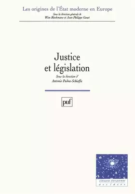 Couverture du produit · Justice et législation