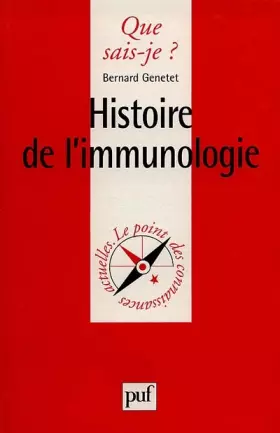 Couverture du produit · Histoire de l'immunologie