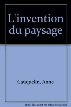 Couverture du produit · L' Invention du paysage