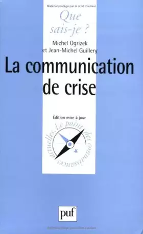 Couverture du produit · La Communication de crise