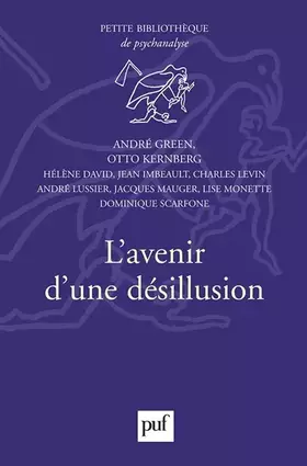 Couverture du produit · L'avenir d'une désillusion