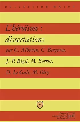 Couverture du produit · L'Héroïsme : Dissertations