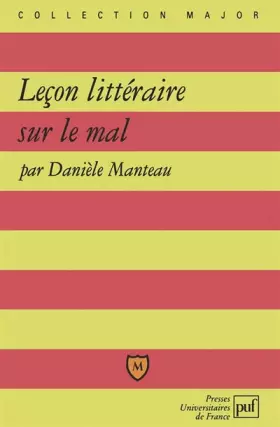 Couverture du produit · Leçon littéraire sur le mal
