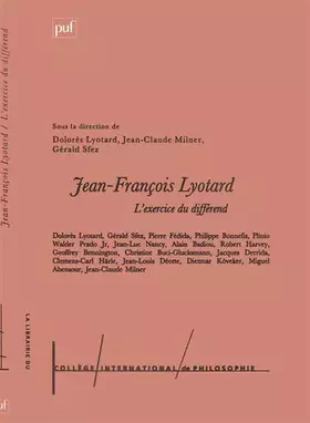 Couverture du produit · l'exercice du différend : Jean-François Lyotard