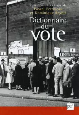 Couverture du produit · Dictionnaire du vote