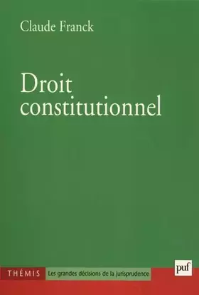 Couverture du produit · Droit constitutionnel, 2e édition refondue