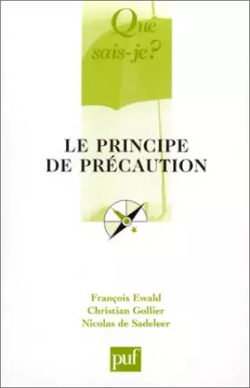 Couverture du produit · Le Principe de précaution