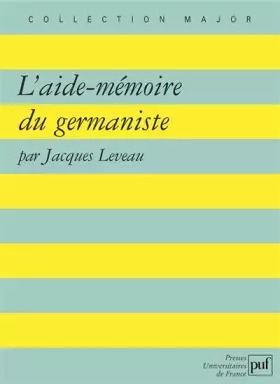 Couverture du produit · L'aide-mémoire du germaniste