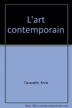 Couverture du produit · L'Art contemporain