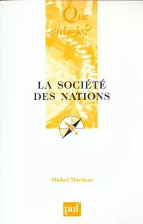 Couverture du produit · La Société des Nations