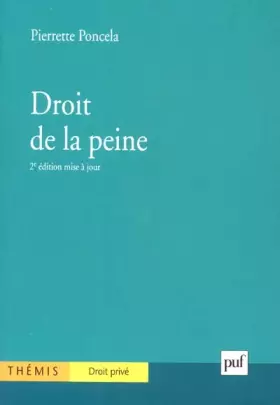 Couverture du produit · Droit de la peine, 2e édition