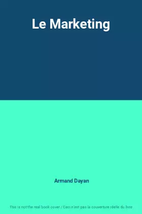 Couverture du produit · Le marketing