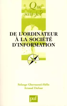 Couverture du produit · De l'ordinateur à la société d'information
