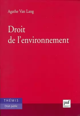 Couverture du produit · Droit de l'environnement