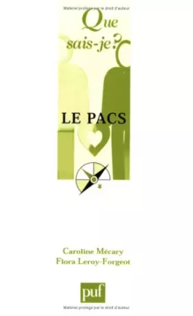 Couverture du produit · Le PACS