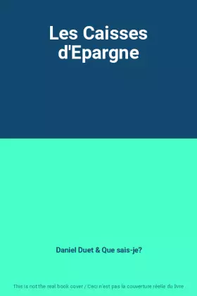 Couverture du produit · Les Caisses d'Epargne