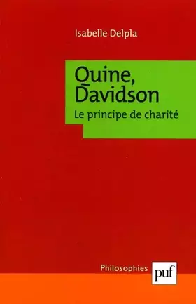 Couverture du produit · Quine, Davidson : Le Principe de charité