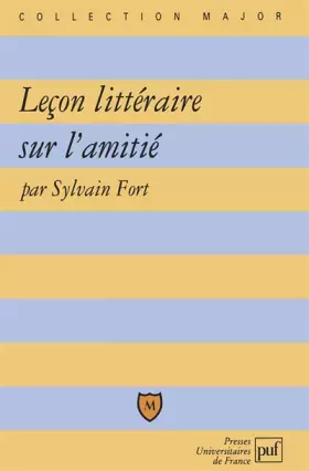Couverture du produit · Leçon littéraire sur l'amitié