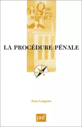 Couverture du produit · La Procédure pénale