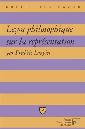 Couverture du produit · Leçon philosophique sur la représentation