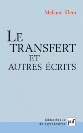 Couverture du produit · Le Transfert et autres écrits
