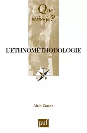 Couverture du produit · L'Éthnométhodologie