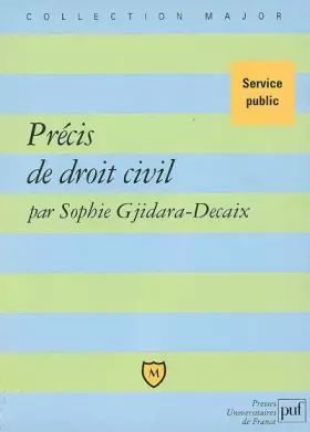 Couverture du produit · Précis de droit civil