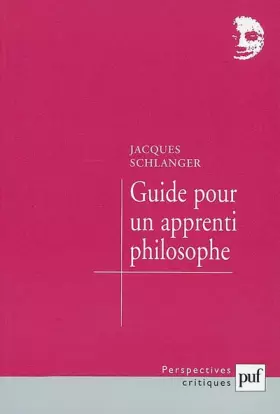 Couverture du produit · Guide pour un apprenti philosophe