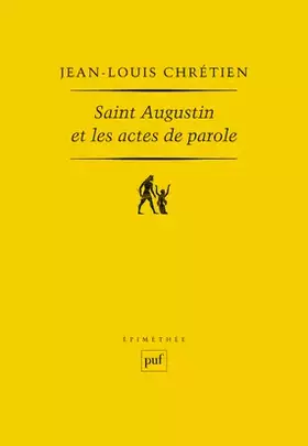 Couverture du produit · Saint Augustin et les actes de parole