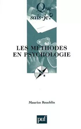 Couverture du produit · Les Méthodes en psychologie