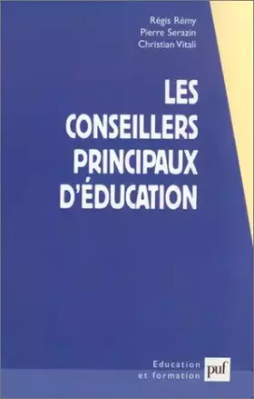 Couverture du produit · Les conseillers principaux d'éducation